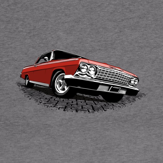 Red 62 Chevy Impala by ZoeysGarage